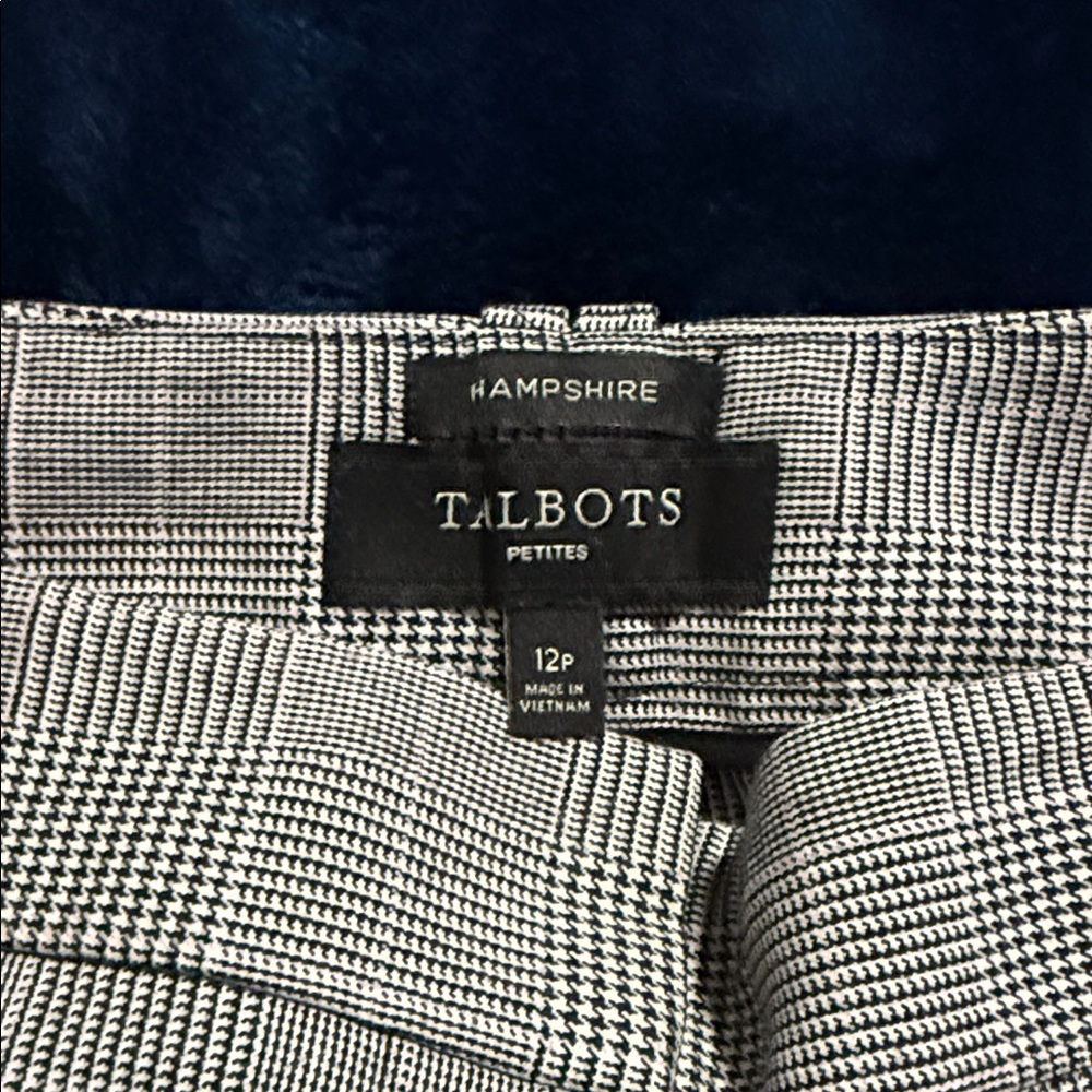 Talbots Black and pink Checkered pants